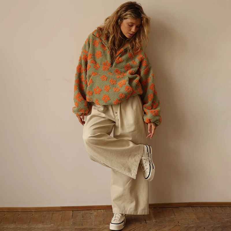 Fleece Flower Sweatshirt For W - Plant Parent Hoodie recension och pris